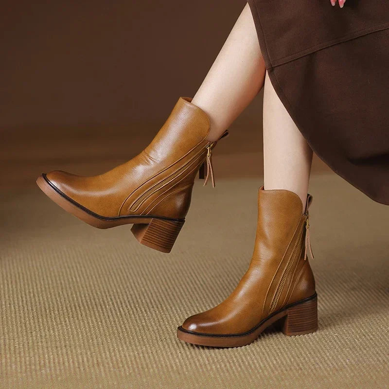 Saphielle | Women's Elegant Heeled Ankle Boots