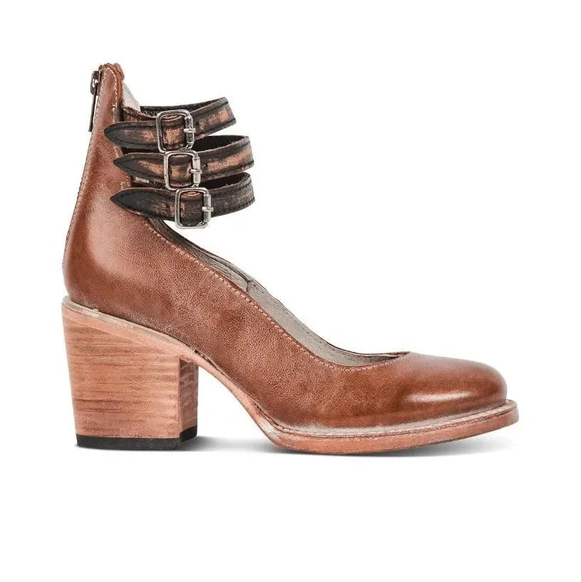 Driselle | Women's Strap Detail Block Heel Pumps