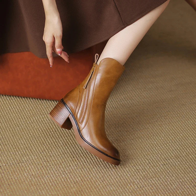 Saphielle | Women's Elegant Heeled Ankle Boots