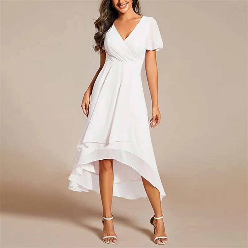 Thireya | Women's Elegant Flowing Midi Dress