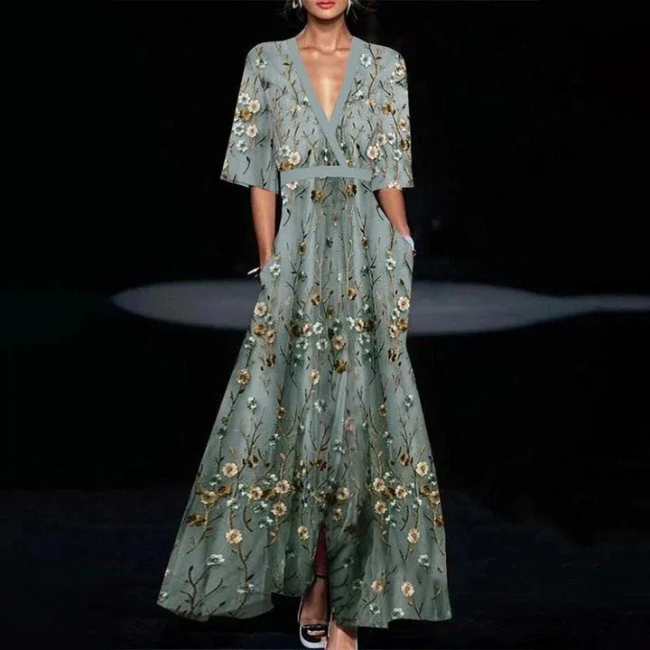 Ravenna | Women's Elegant Floral Maxi Dress