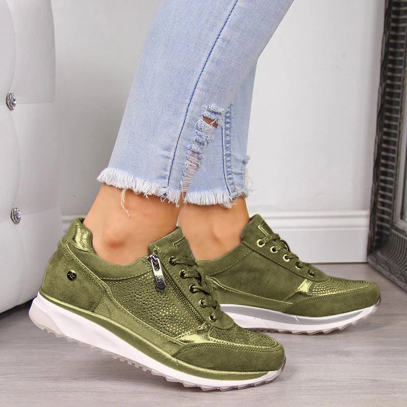 Ursula | Women's Zip-Up Walking Sneakers