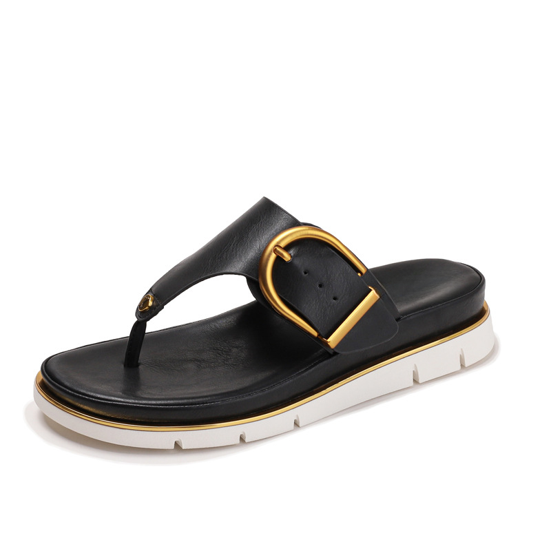 Xiomarette | Women's Cushioned Thong Slide Sandals