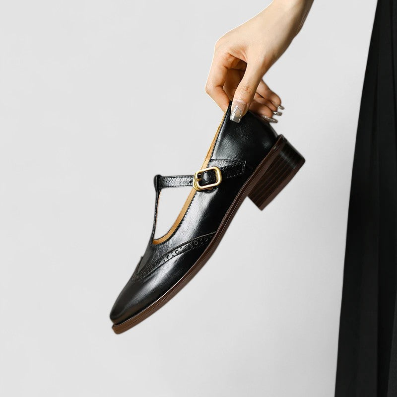 Vaenora | Women's Block Heel Strap Mary Jane Shoes