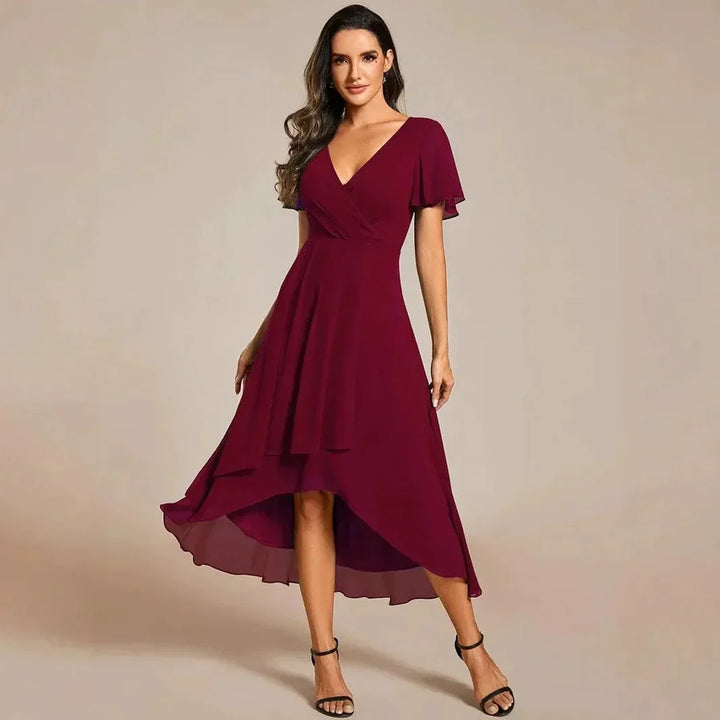 Thireya | Women's Elegant Flowing Midi Dress