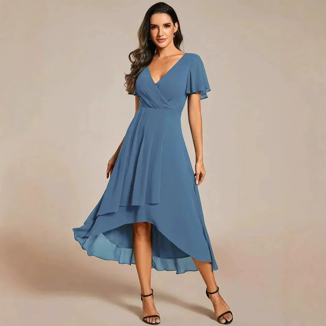 Thireya | Women's Elegant Flowing Midi Dress