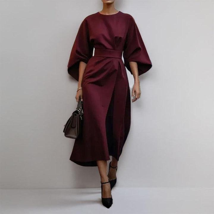 Myrissea | Women's Batwing Sleeve Twist Waist Midi Dress