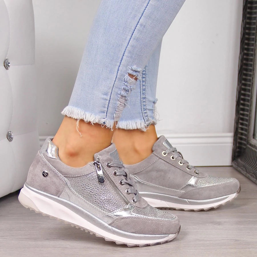 Ursula | Women's Zip-Up Walking Sneakers