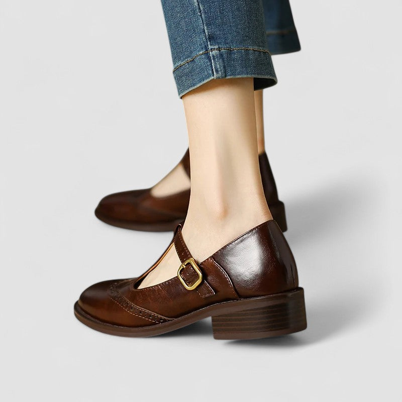 Vaenora | Women's Block Heel Strap Mary Jane Shoes