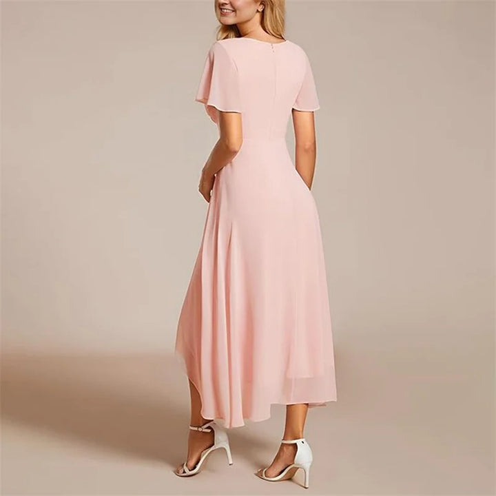 Thireya | Women's Elegant Flowing Midi Dress