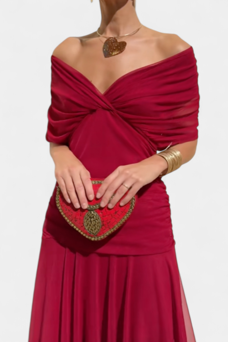 Calirae | Women's Floral V-Neck Midi Dress