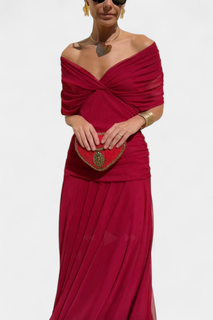 Calirae | Women's Floral V-Neck Midi Dress