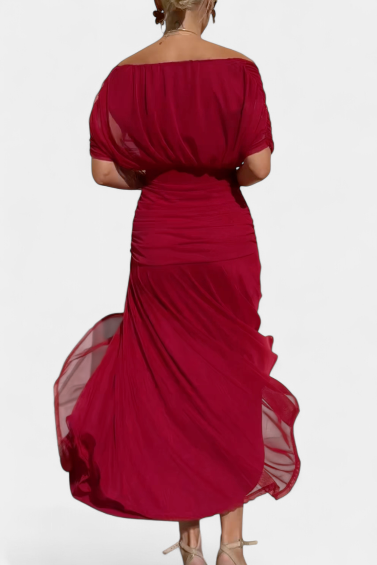 Calirae | Women's Floral V-Neck Midi Dress