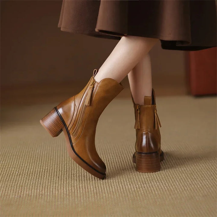 Saphielle | Women's Elegant Heeled Ankle Boots