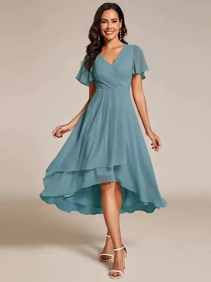 Thireya | Women's Elegant Flowing Midi Dress
