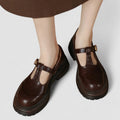 Isenra | Women's T-Strap Chunky Sole Mary Jane Shoes