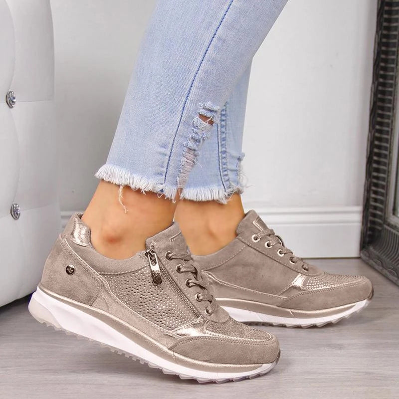 Ursula | Women's Zip-Up Walking Sneakers