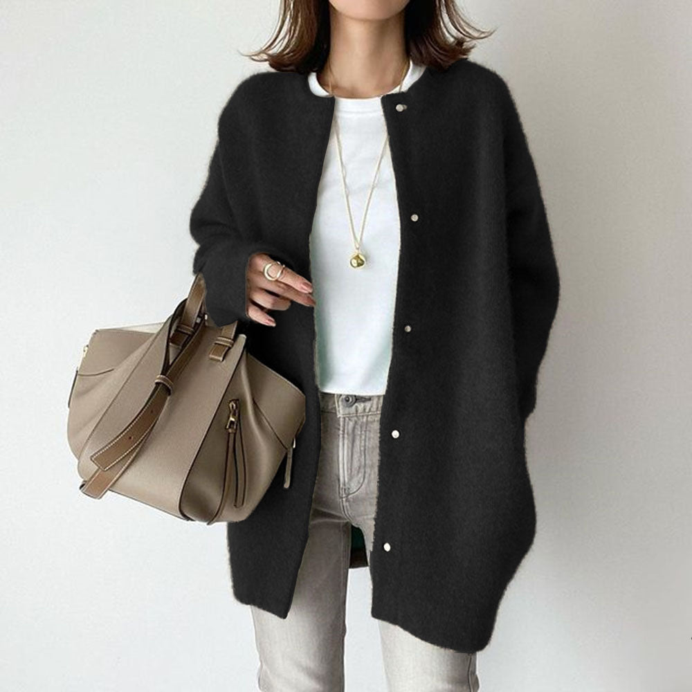 Leontine | Women's Oversized Button-Front Longline Cardigan