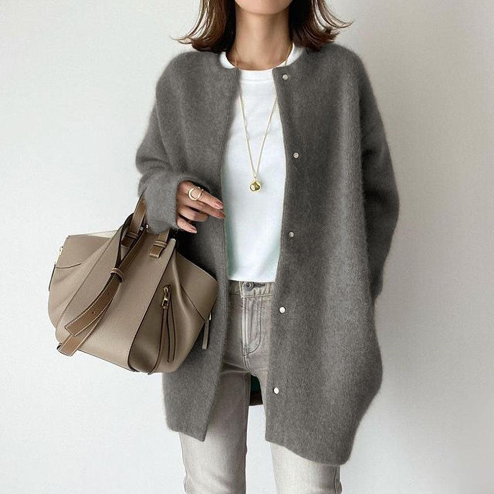 Leontine | Women's Oversized Button-Front Longline Cardigan