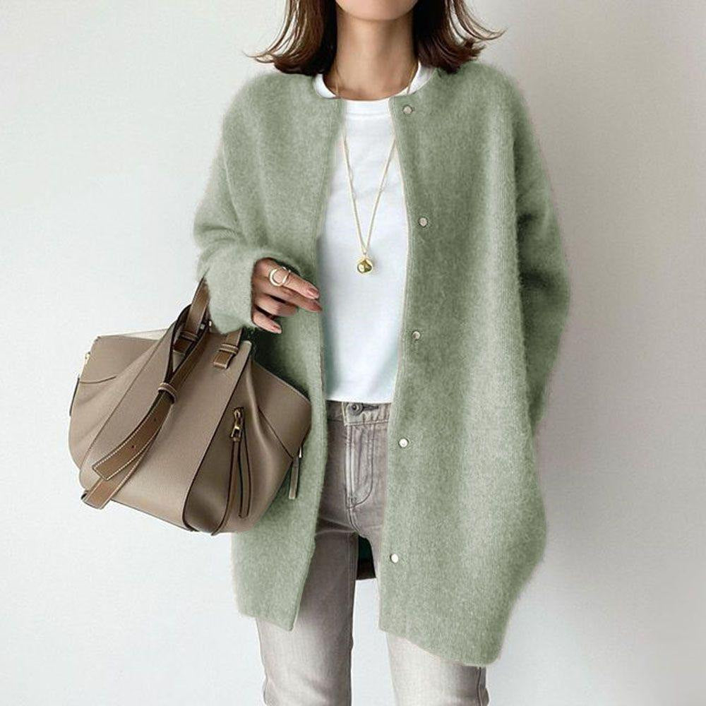 Leontine | Women's Oversized Button-Front Longline Cardigan