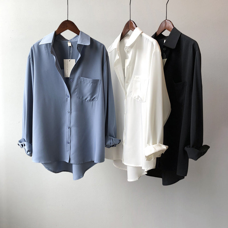 Quirine | Women's Classic Chest-Pocket Button-Up Blouse