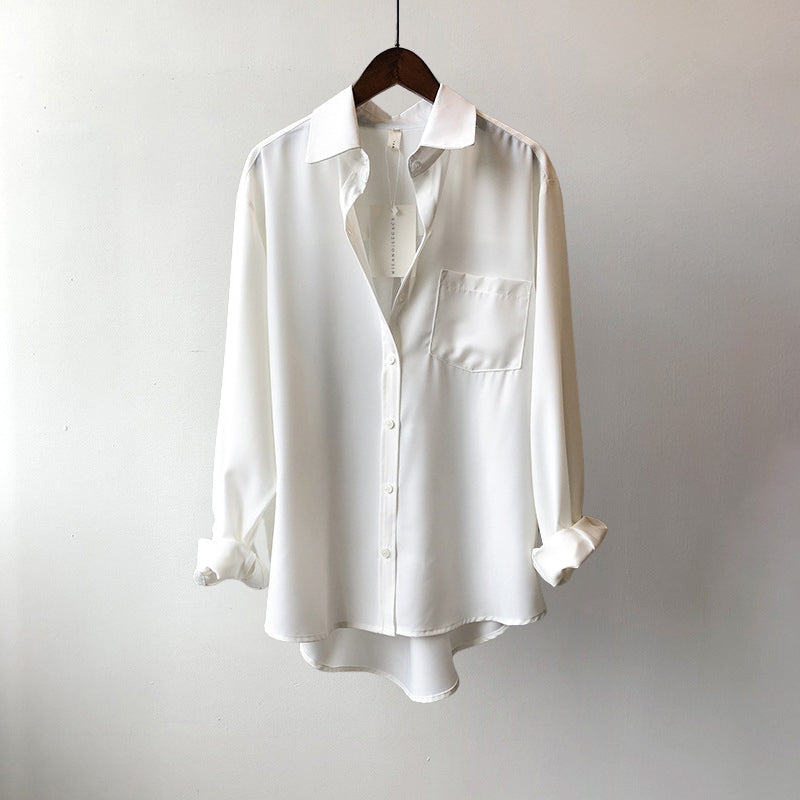 Quirine | Women's Classic Chest-Pocket Button-Up Blouse