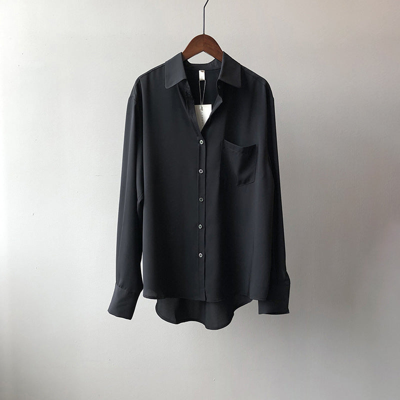 Quirine | Women's Classic Chest-Pocket Button-Up Blouse