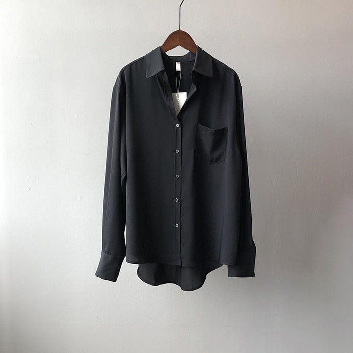 Quirine | Women's Classic Chest-Pocket Button-Up Blouse