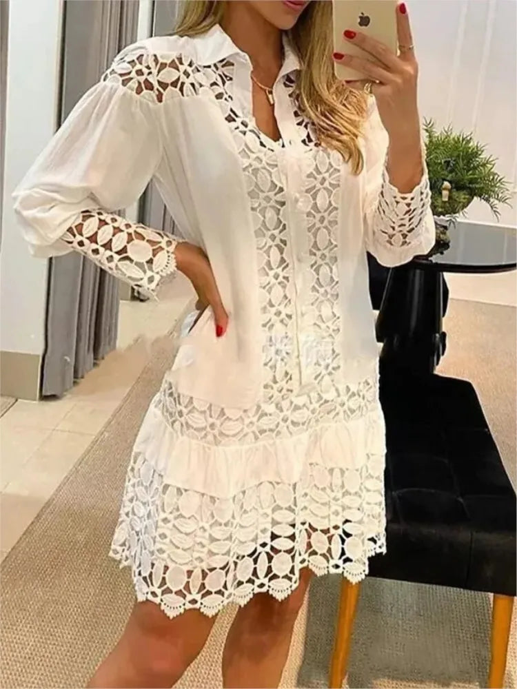 Kaevyn | Women's Lace Summer Mini Dress