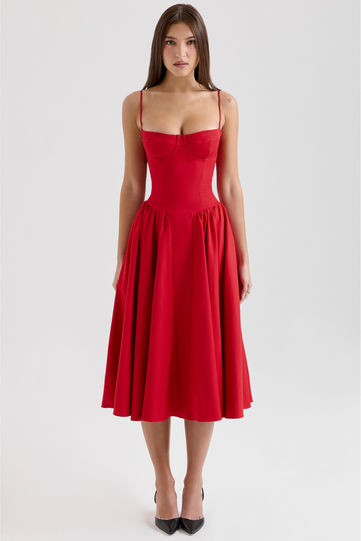 Elowen | Women's Summer Muse Strappy Midi Dress