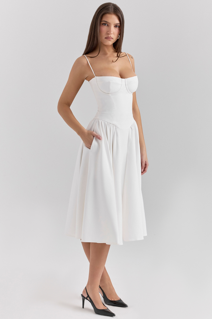 Elowen | Women's Summer Muse Strappy Midi Dress