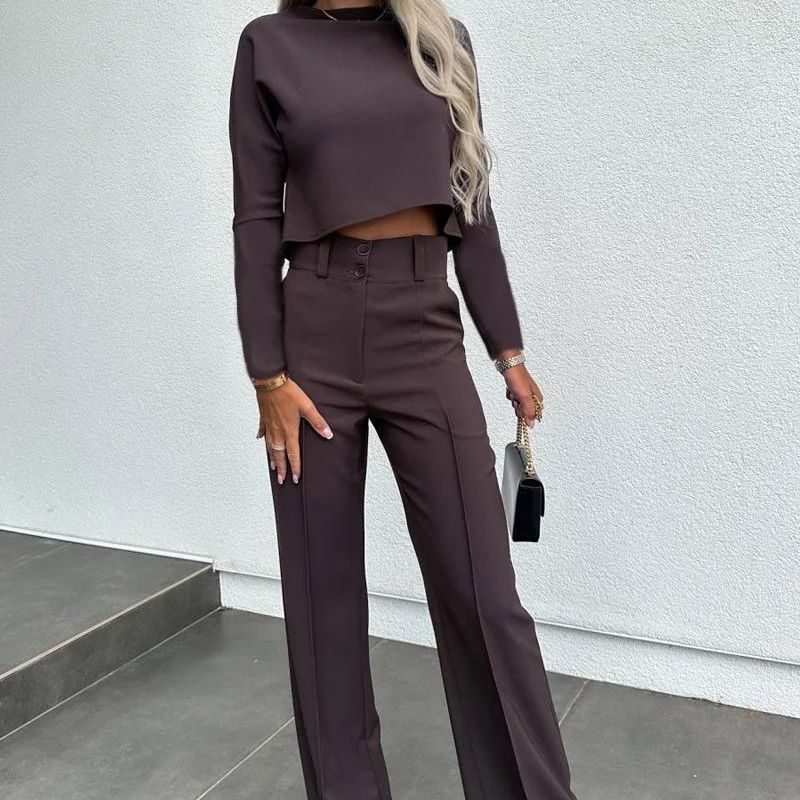 Xandra | Women's Elegant Wide-Leg Matching Set