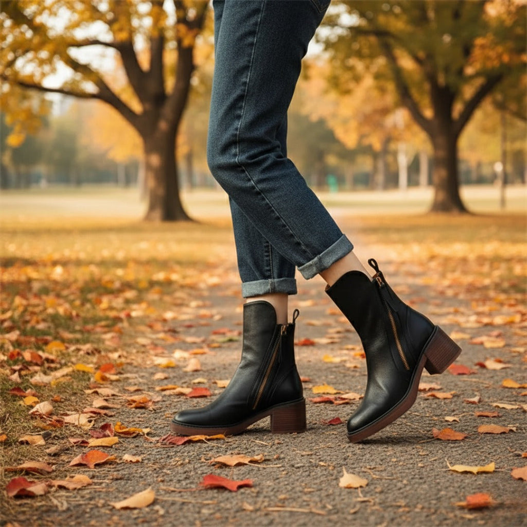 Saphielle | Women's Elegant Heeled Ankle Boots