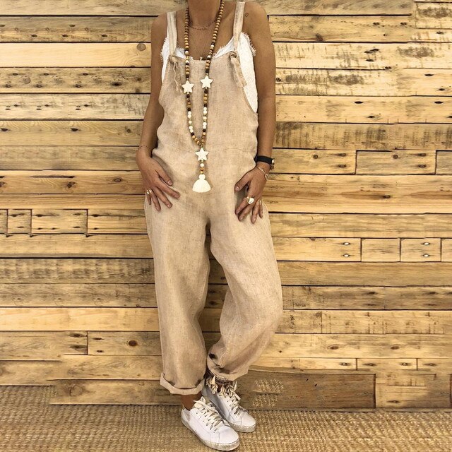 Valeska | Women's Baggy Adjustable Strap Dungarees
