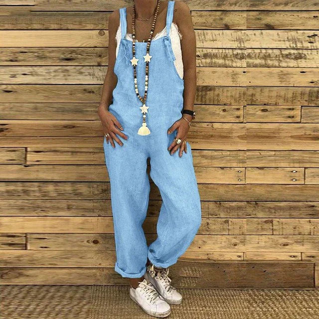 Valeska | Women's Baggy Adjustable Strap Dungarees