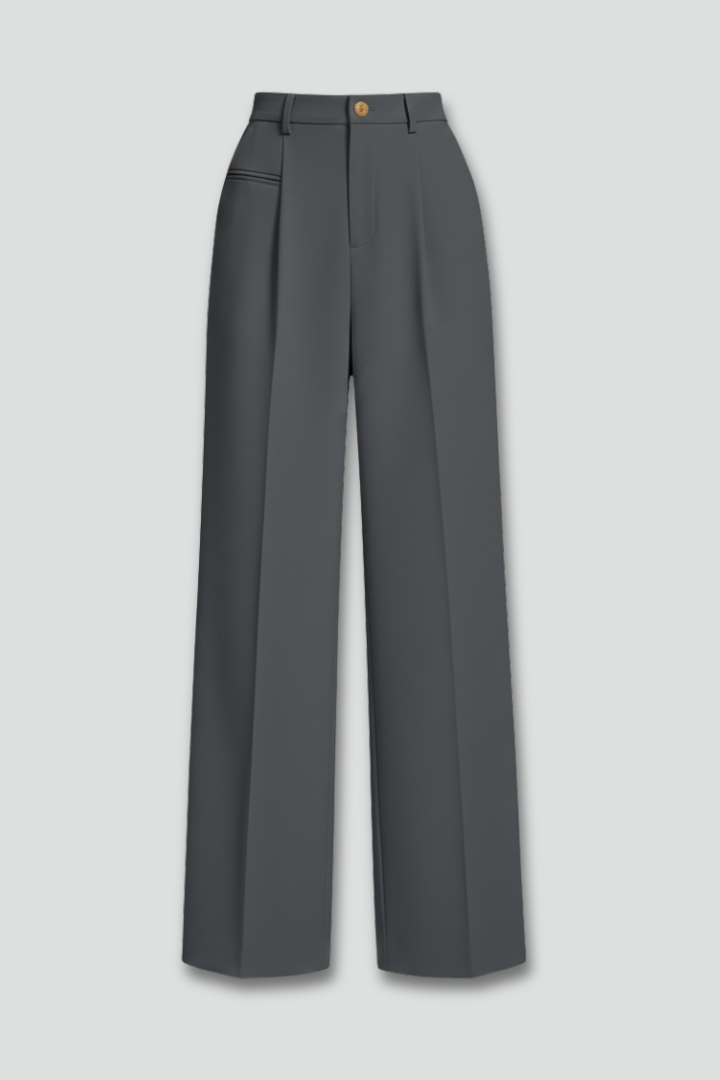 Quinn | Women's Pleated Wide Leg Palazzo Trousers
