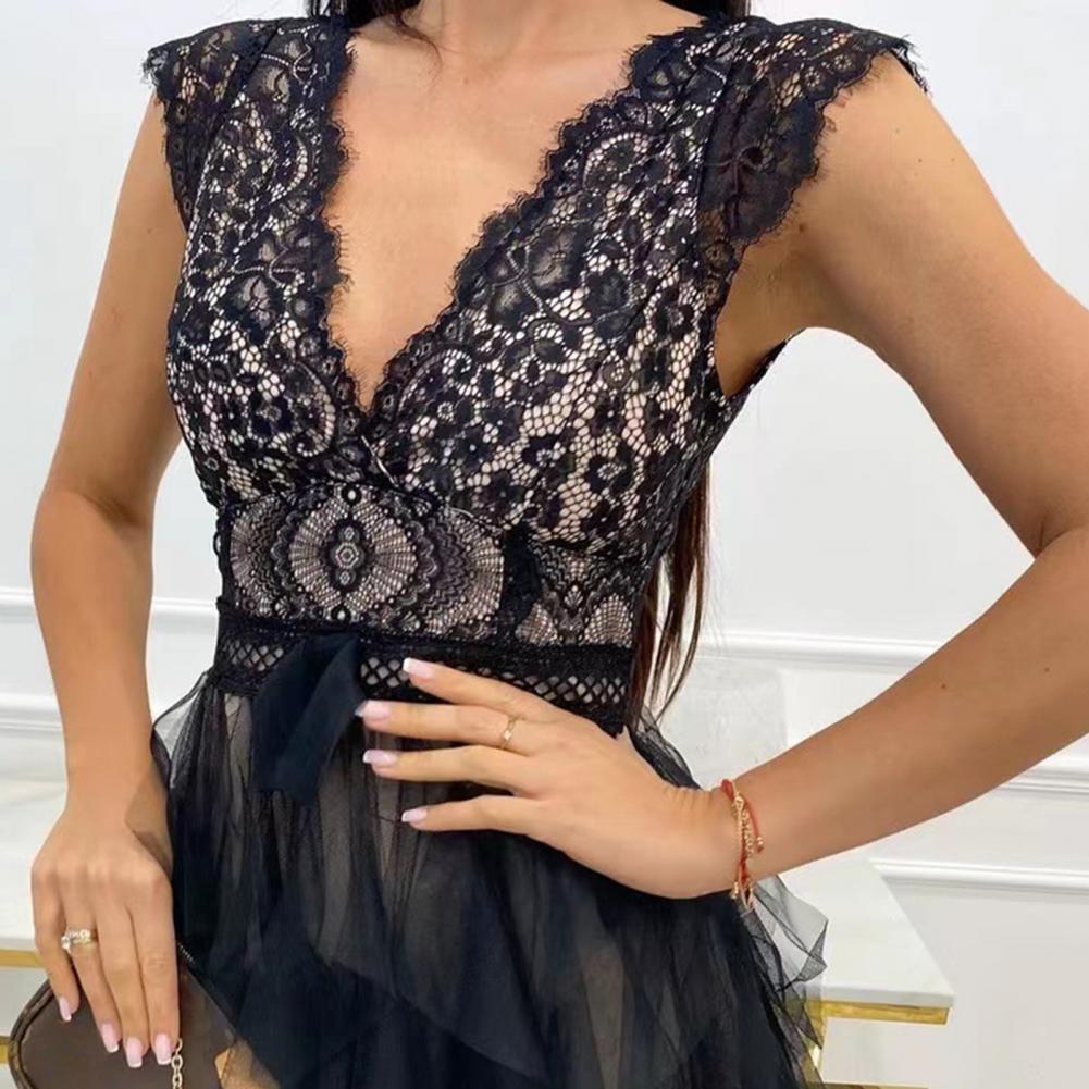 Zyneth | Women's Lace Ruffle Summer Dress