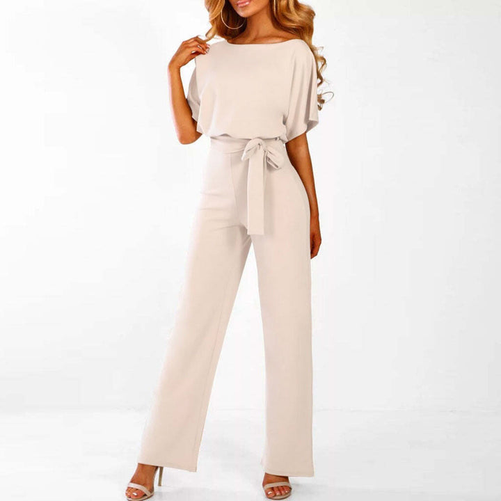 Ylva | Women's Elegant Belted Wide Leg Jumpsuit