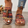 Fionnuala | Women's Boho Tassel Slide Sandals