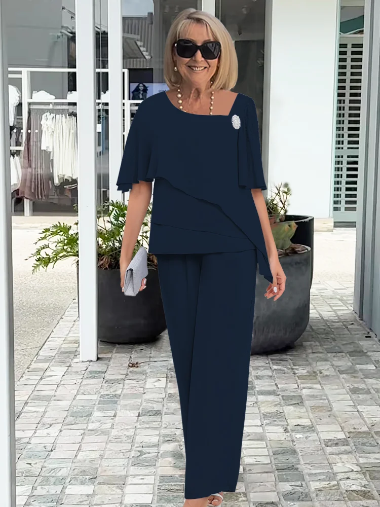 Zephyra | Women's Elegant Layered Two Piece Set