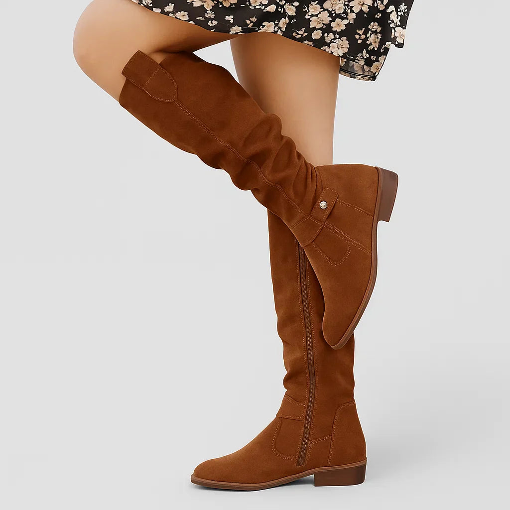 Kaelin | Women's High Knee Orthopedic Suede Boots