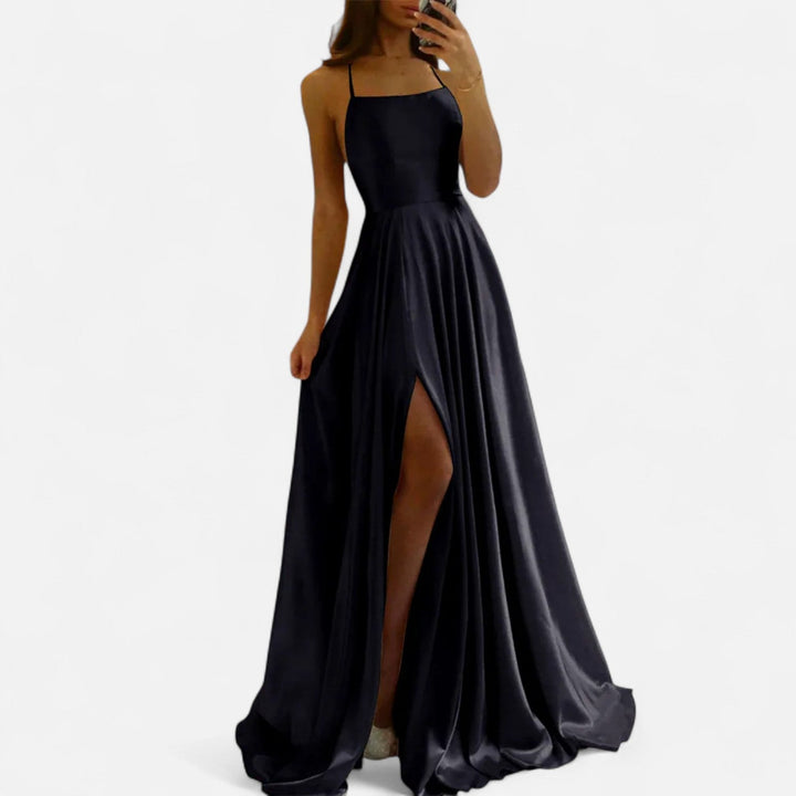Eadlyn | Women's Elegant Spaghetti Strap Slit Maxi Dress