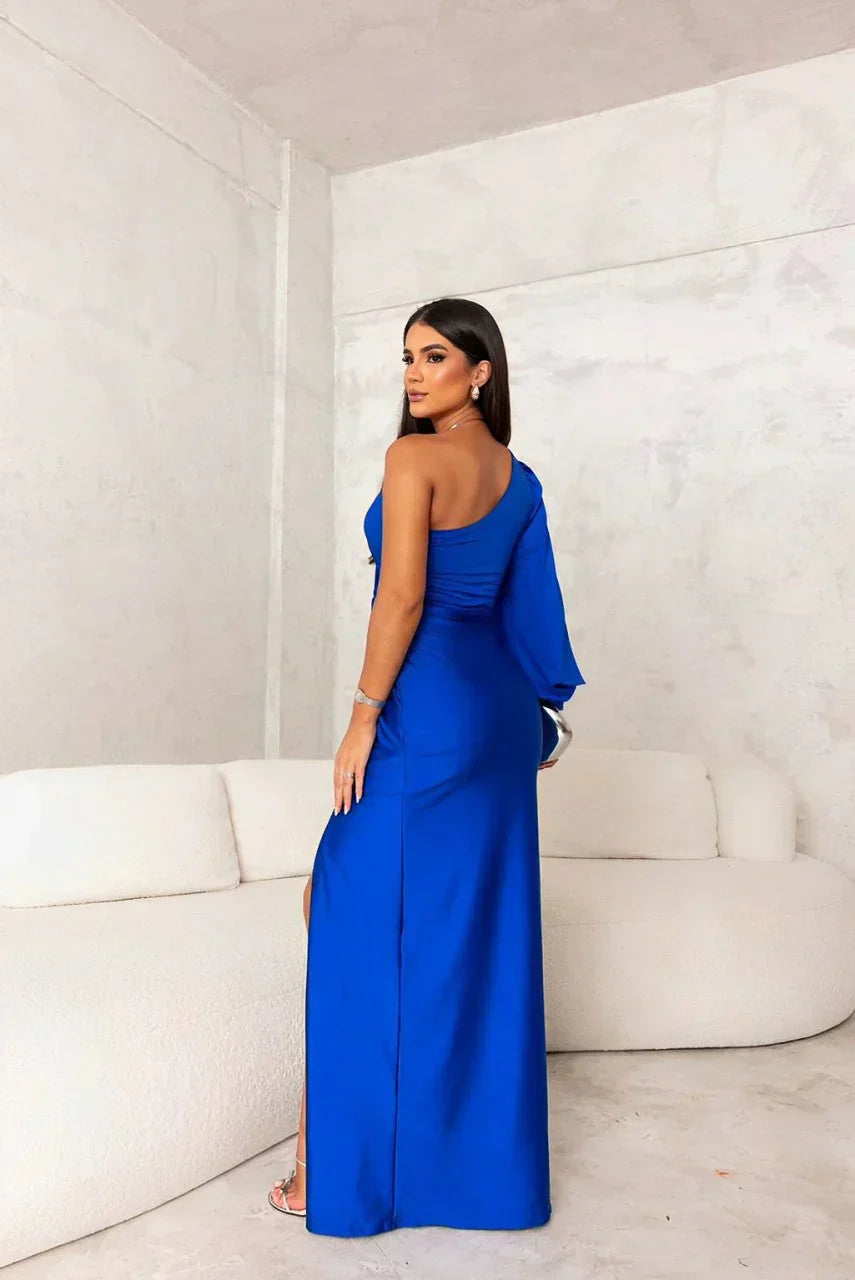 Waverly | Women's Elegant One-Shoulder Twist Maxi Dress