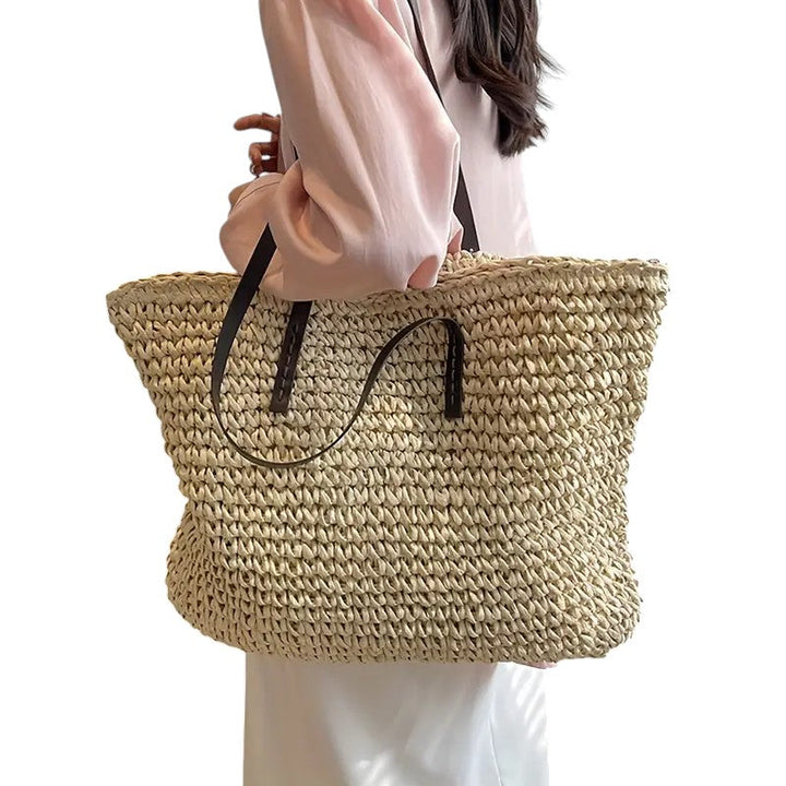 Daphne | Women's Casual Woven Straw Tote Bag
