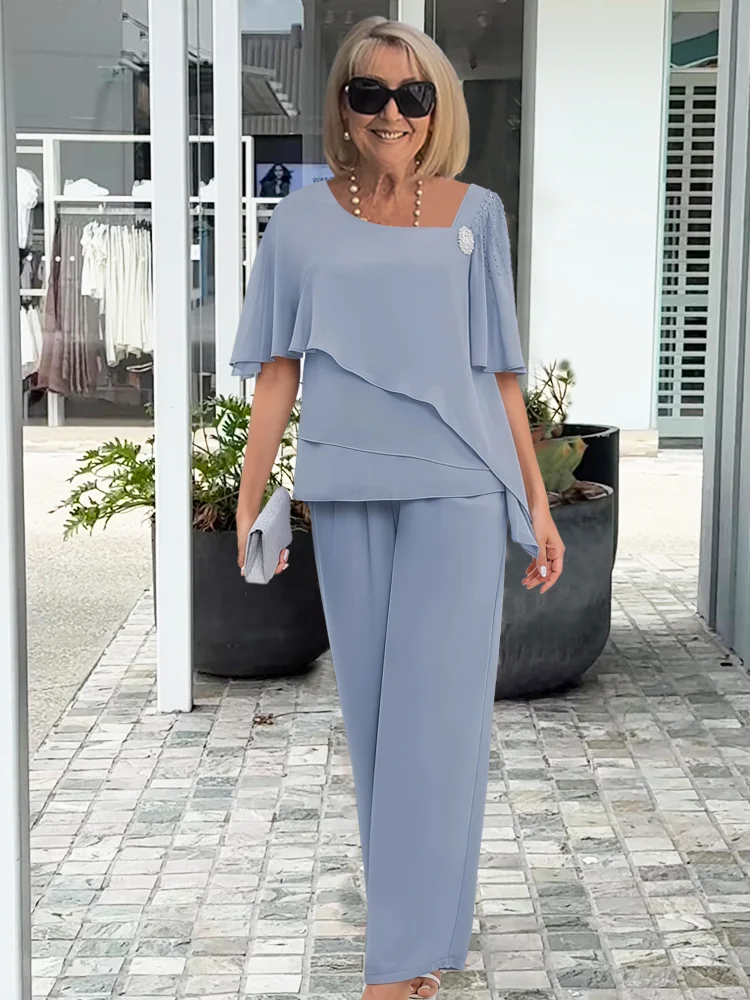 Zephyra | Women's Elegant Layered Two Piece Set