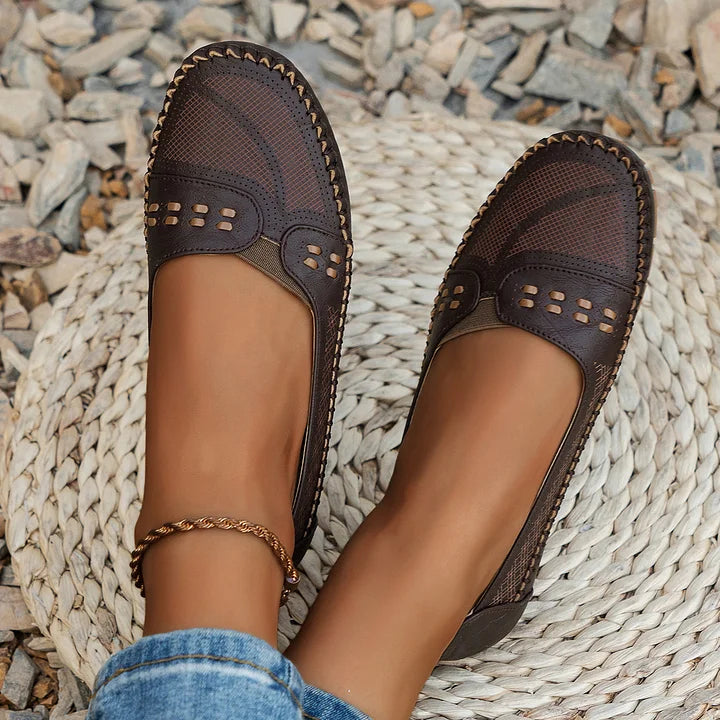 Delphine | Women's Slip-On Stud Detail Loafers