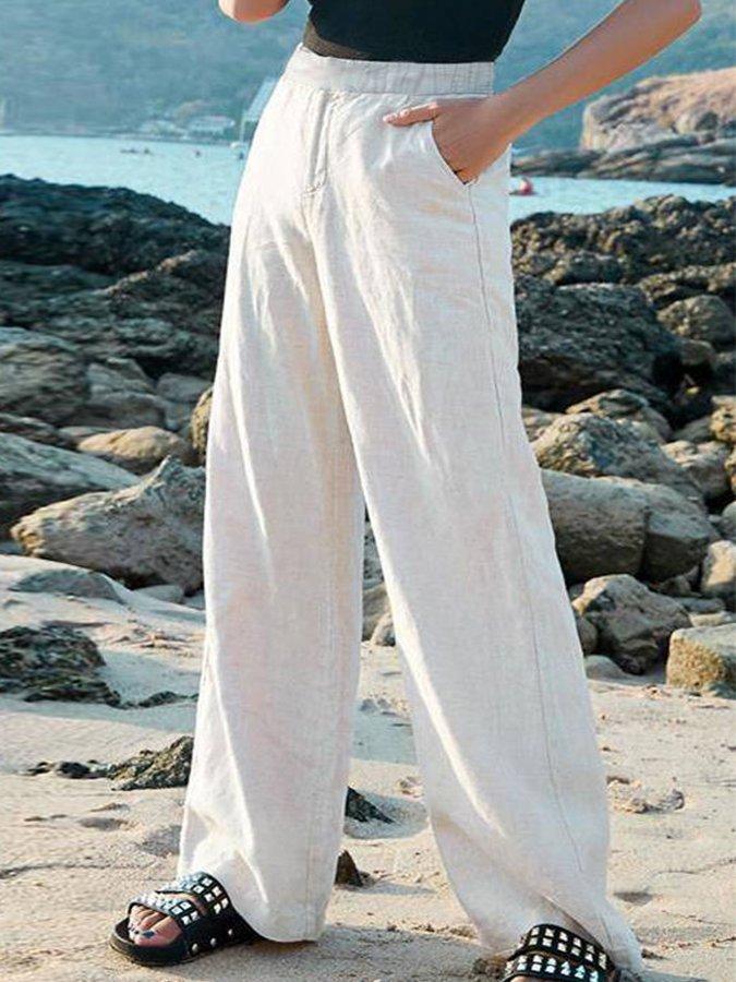 Helena | Women's Casual Wide Leg Trousers
