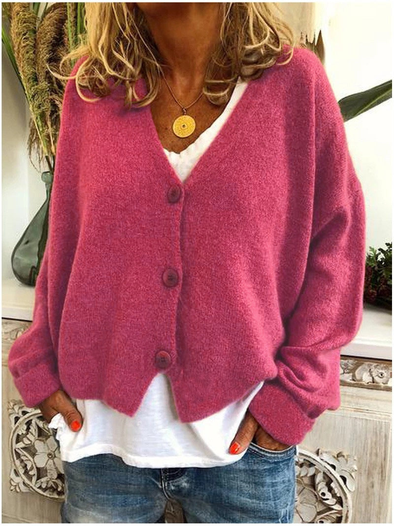 Alouette | Women's Knit Button-Up Relaxed Fit Cardigan