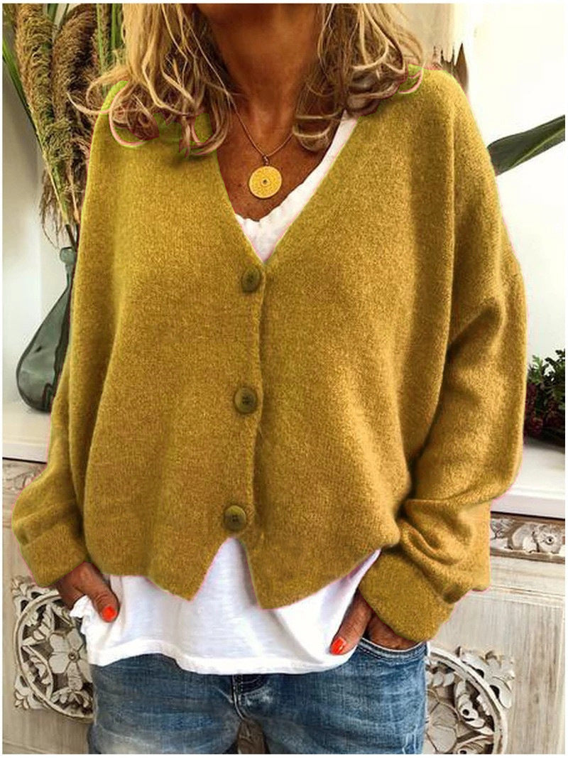 Alouette | Women's Knit Button-Up Relaxed Fit Cardigan