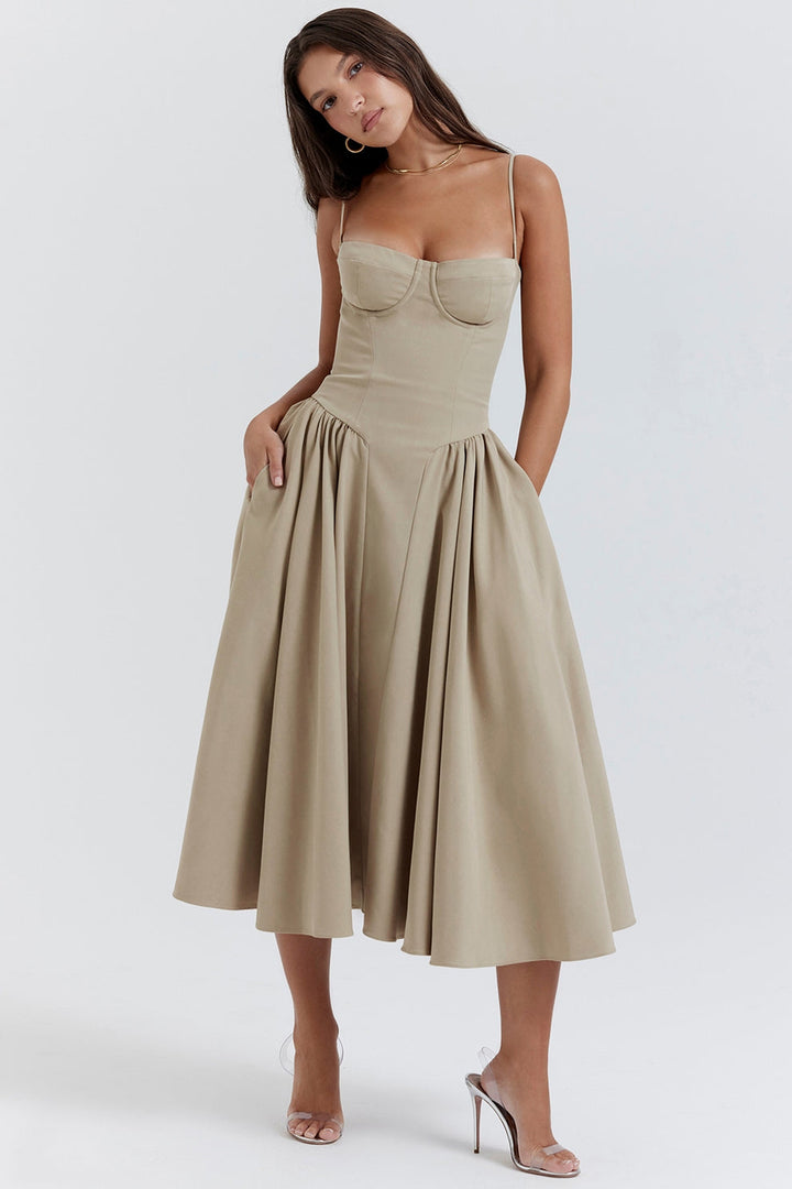 Elowen | Women's Summer Muse Strappy Midi Dress